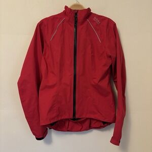 Gore Bike Wear Women's Paclite Waterproof Cycling‎ Rain Jacket XS Red - Spots